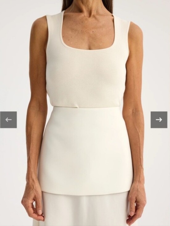 Róhe Tops - ROHE Off White Tanl Size 36